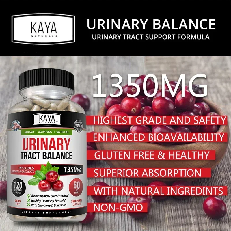 Urinary Tract Balance 1350 Mg 120/ 60/30 Softgels D-Mannose with Cranberry Bladder Control Clean Healthy, Pure, Powerful