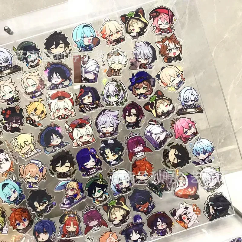 

Genshin Impact акриловый лист ручной работы аксессуары «сделай сам» двойной прозрачный двусторонний печать украшение для мобильного телефона анимация