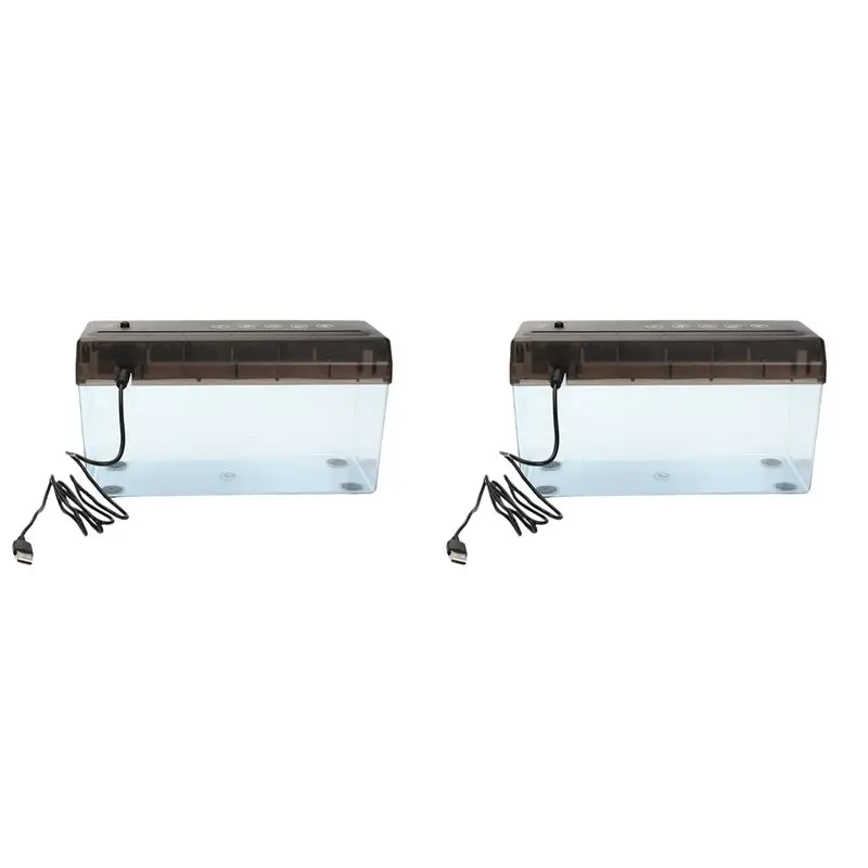 ABWZ-2X USB Electric Dual Purpose Paper Shredder Desktop Mini Financial Bill A4 Paper Shredder Paper Cutter For Home Office