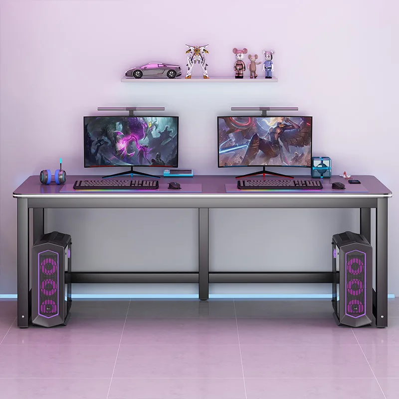 Two-person desktop computer table Mobile gaming esports table Rental house bedroom desk Internet celebrity home study