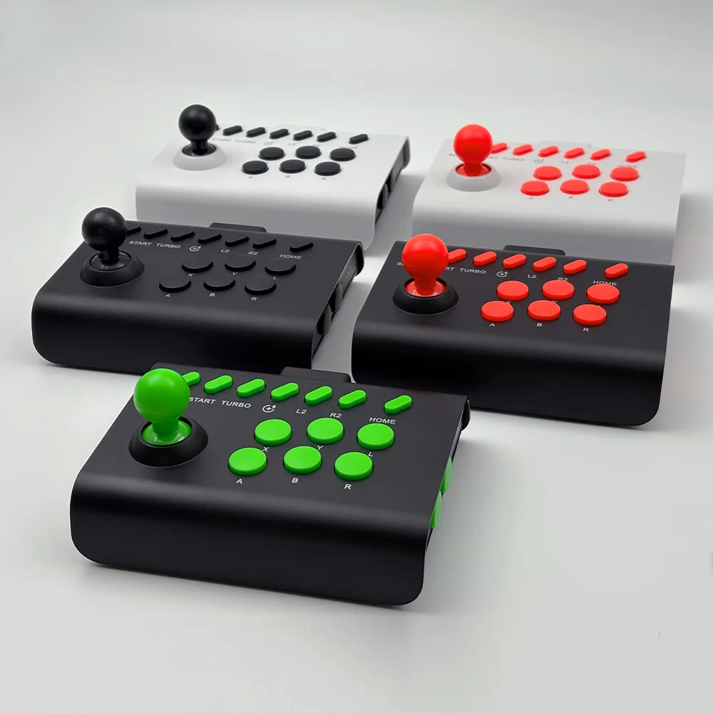 VILCORN Y01 Wireless Arcade Fight Stick for PS4 PS3 Switch PC Android Mini Retro Game Joystick Turbo Macro Fighting Controller