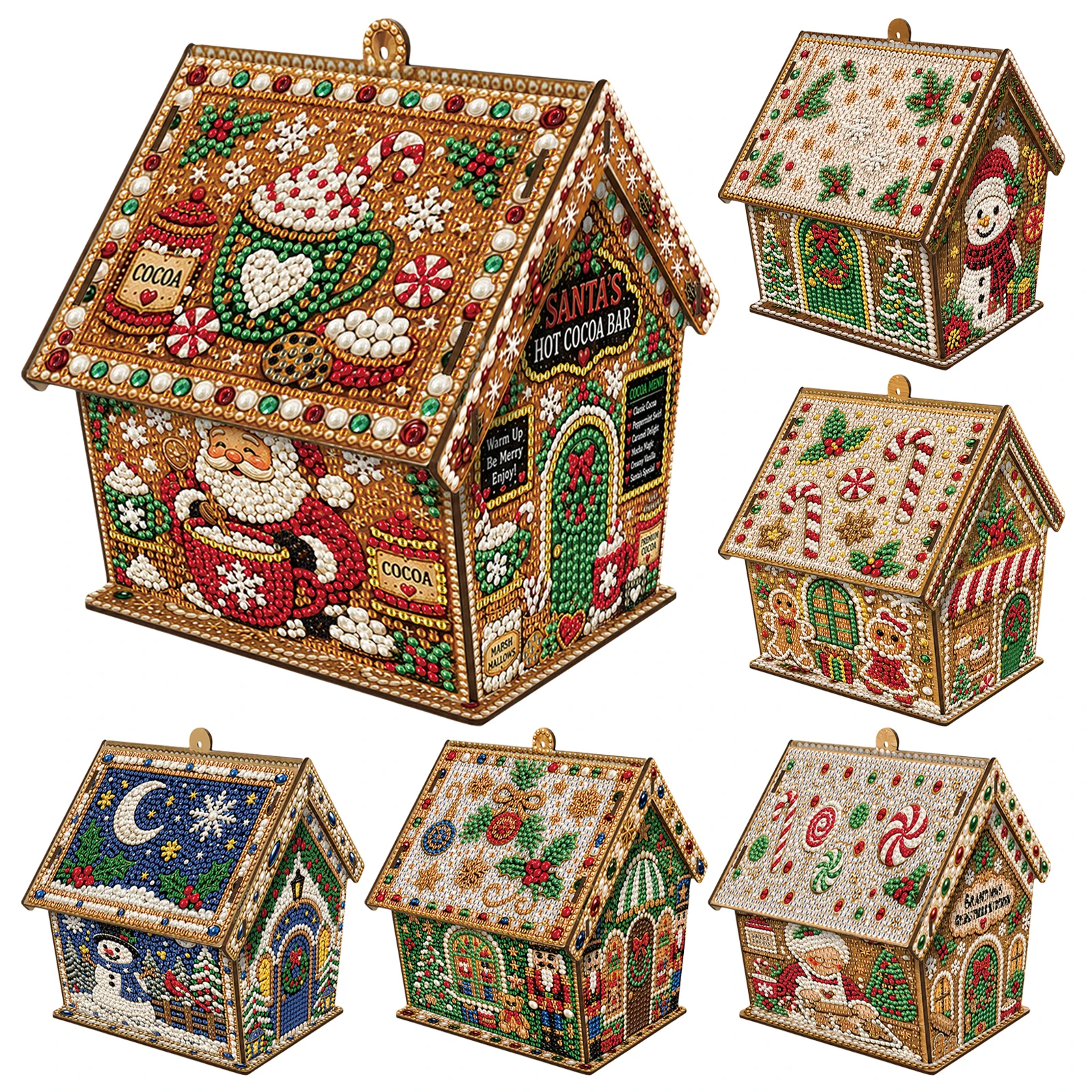 Resin Craft Kit - Zestaw do samodzielnego wykonania drewnianego domku