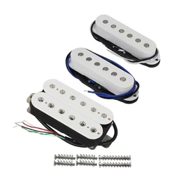 FLEOR 3PCS Alnico 5 Guitar SSH Pickup Set 5K+5K+14K Neck Middle Bridge Pickups for ST