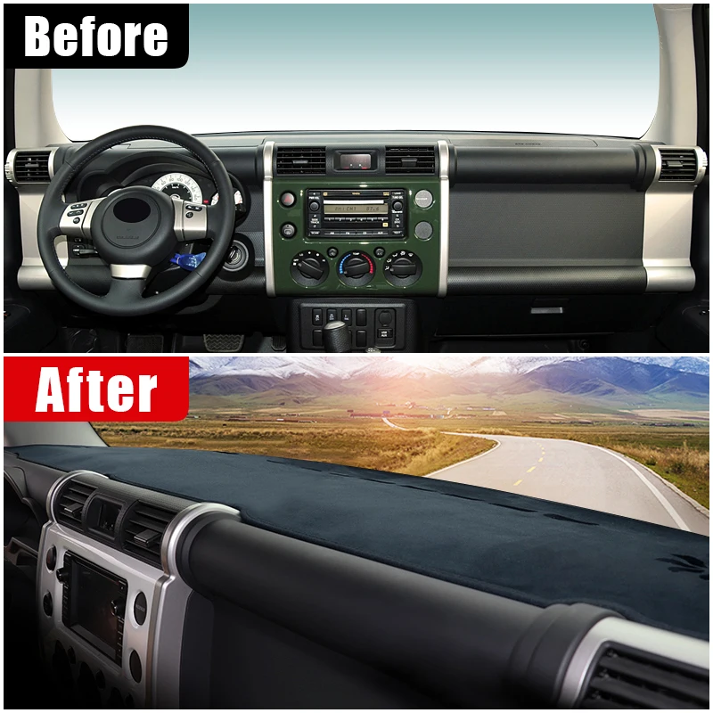 For Toyota FJ Cruiser 2006~2021 2022 2023 Car Dashboard Cover Mat Auto Dash Board Sun Shade Pad Carpets Protector Accessories