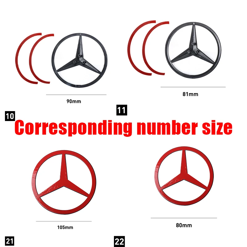 ABS Auto Hinten Stamm Emblem Abzeichen Aufkleber Aufkleber Für Mercedes Benz B-Klasse W246 V247 2020-2023 E-Klasse W212 W213 W211 2003-2009