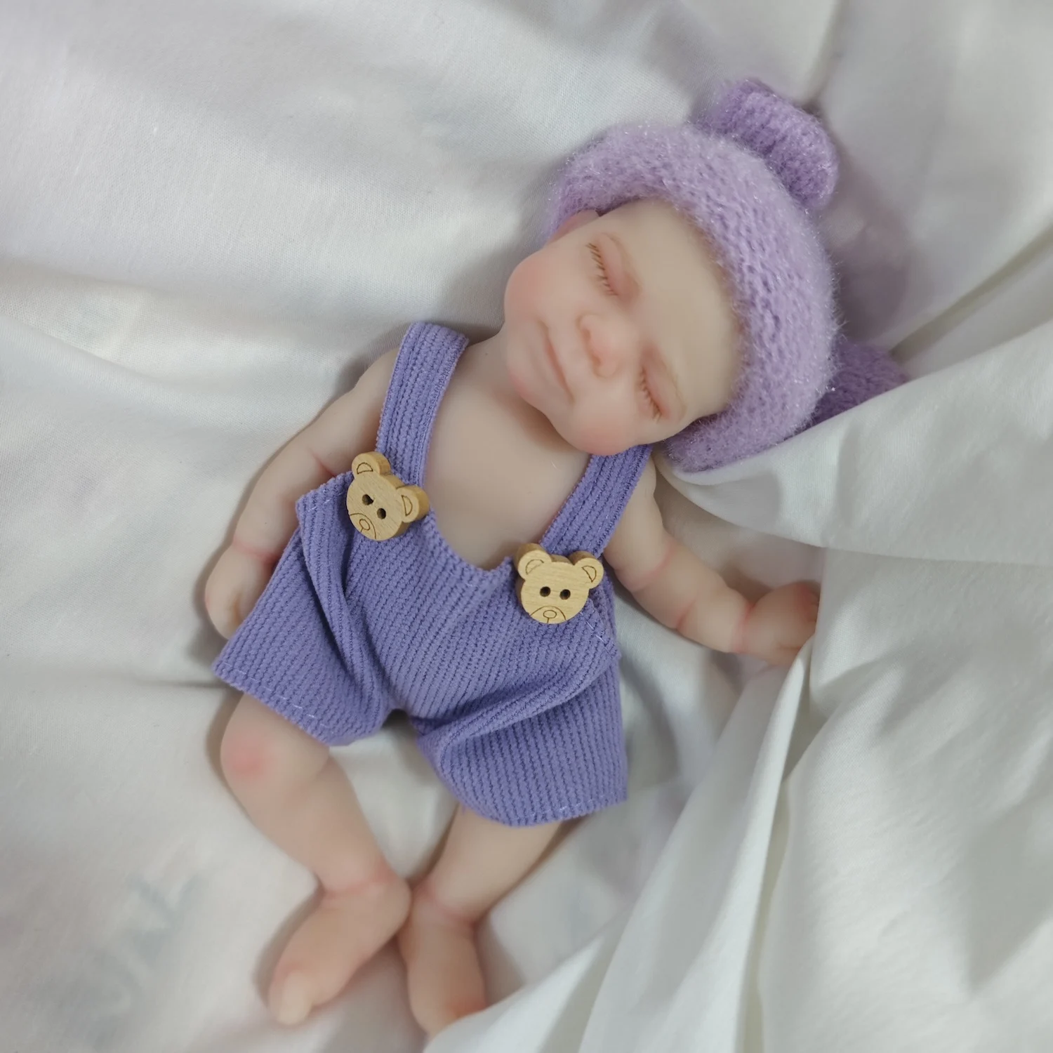 1Pc 6 Inch Full Silicone Reborn Doll Pascale Bebe Lifelike Soft Squishy Silicone Toy For Doll Enthusiasts and Collectors