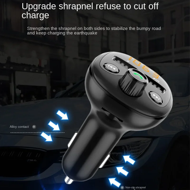 

BT21 Car Bluetooth MP3 Player with Card Slot, USB Charging, Bluetooth Hands-free, FM Transmitter, Car MP3