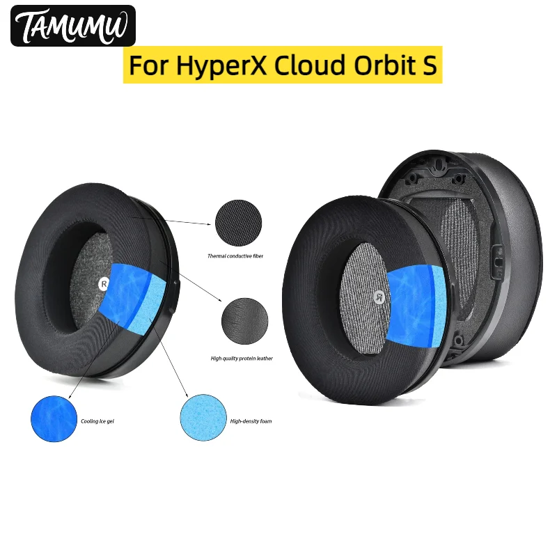 

Earpad Headband for HyperX Cloud Orbit S Headsets Headphones Sponge Covers Soft Ear Hood Beam Pad
