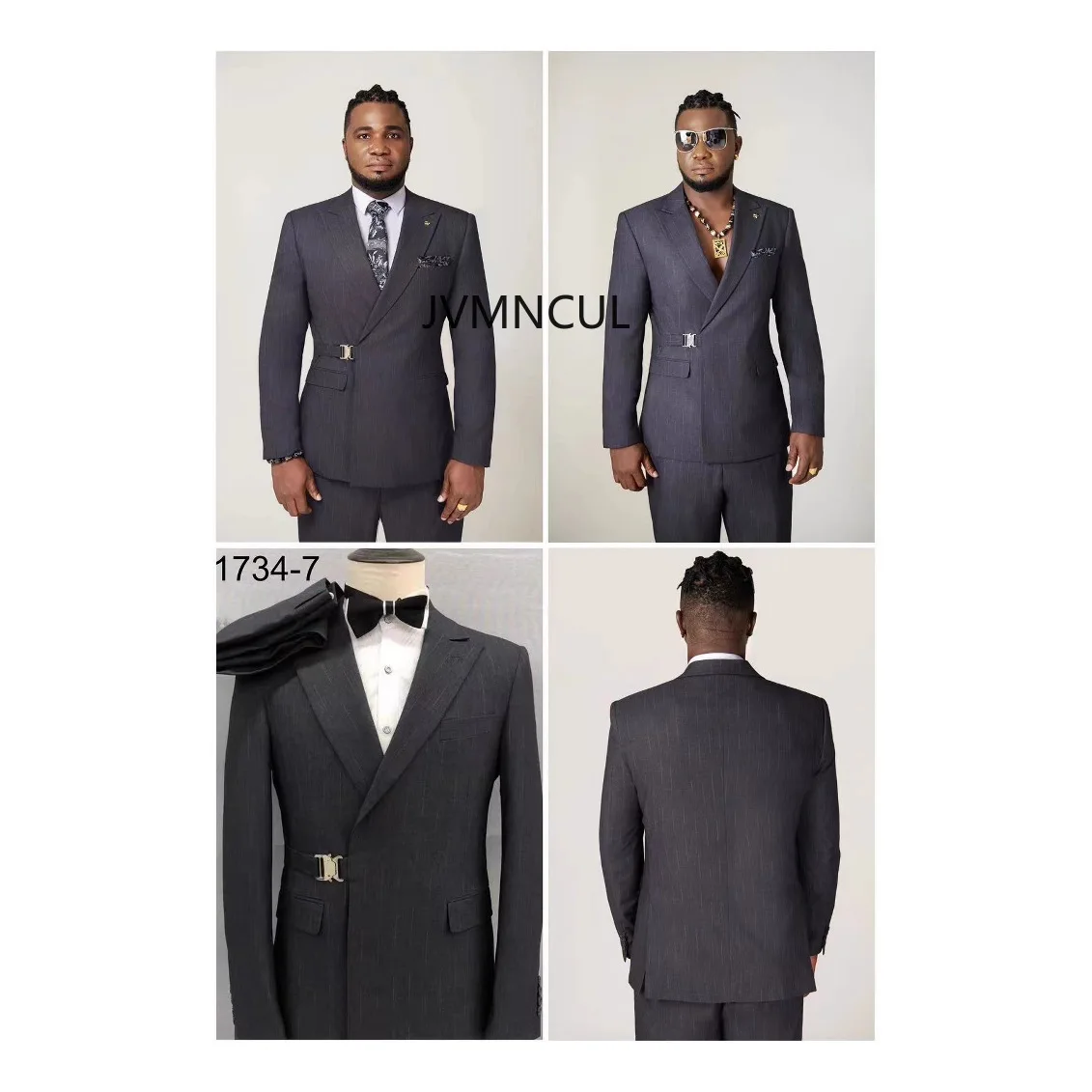 Men's Double Breasted Slim Fit Suit Set 2 Piece 2026 Summer Wedding Party Formal Blazer & Pants