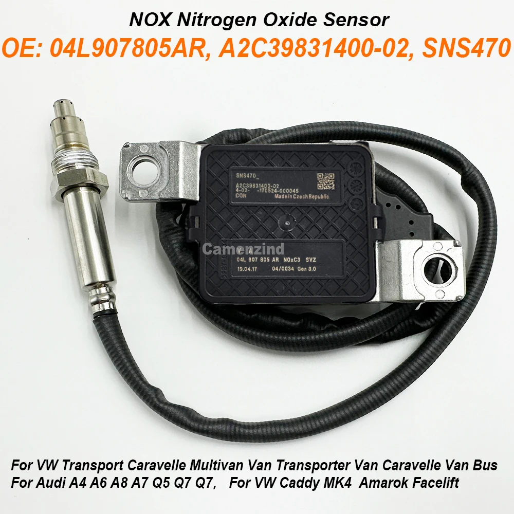 

04L907805AR NOX Nitrogen Oxide Sensor 04L907807AR 04L907805M 04L907807M For VW Transporter Caravelle Multivan VI 2015-2019