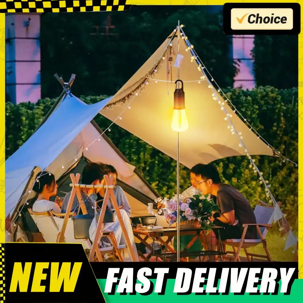 

Portable Lighting Lantern Type C Charging LED Camping Lamp with Hook Portable Camping Light 600mAh Waterproof for BBQ Exploring