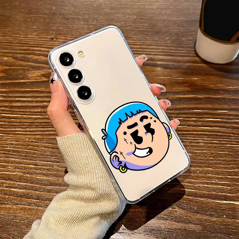 

Blessd C-Cool R-Rapper Phone Case For SamsungA10 A12 A31 A40 A70 Transparent Cover Case