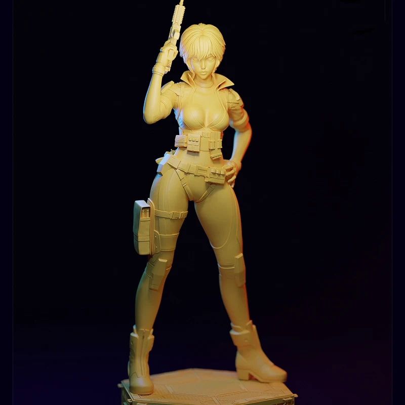 2 Styles Game Character 6673 Motoko 3D Print Model Unassembled Unpainted Custom Jigsaw Puzzle NSFW GK Figure Model Kit