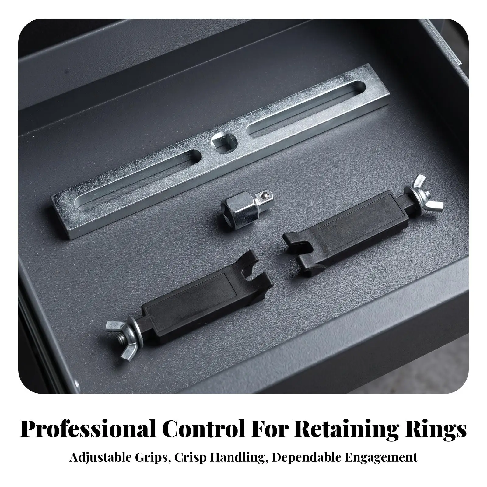Durable Fuel Pump Wrench 210mm Lock Ring Tool for Petrol Tank Cover Removal with Angled Grips
