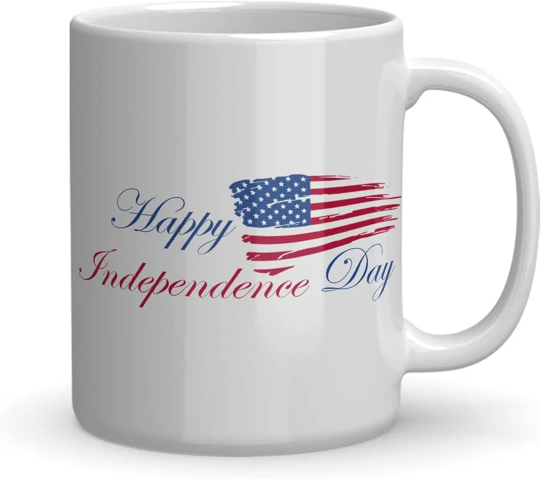 Happy Independence Day 4th Of July Usa Magic Color Changing Mug Ceramic Tea Cup Funny Friend Gift Coffee Mug for Women and Men 1