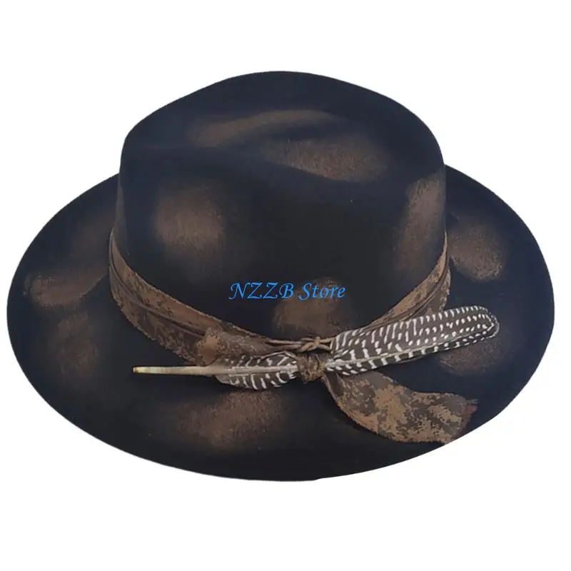 T21F Trendy Bucket Hat Stylish Ornament Unisex Traditional Headwear