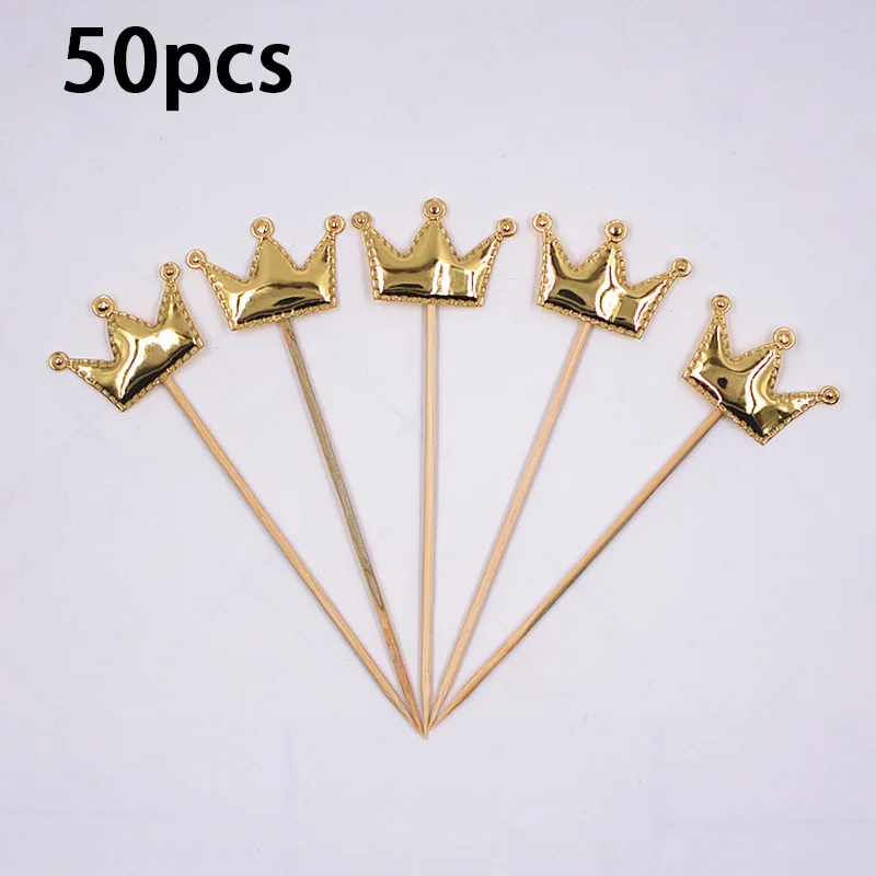 50 Stück Einweg-Bambusstäbchen für Geburtstagskuchen, Dekoration, Party, Hochzeit, Dekorationen, Tisch, Gemüse und Obststäbchen – Detail 18