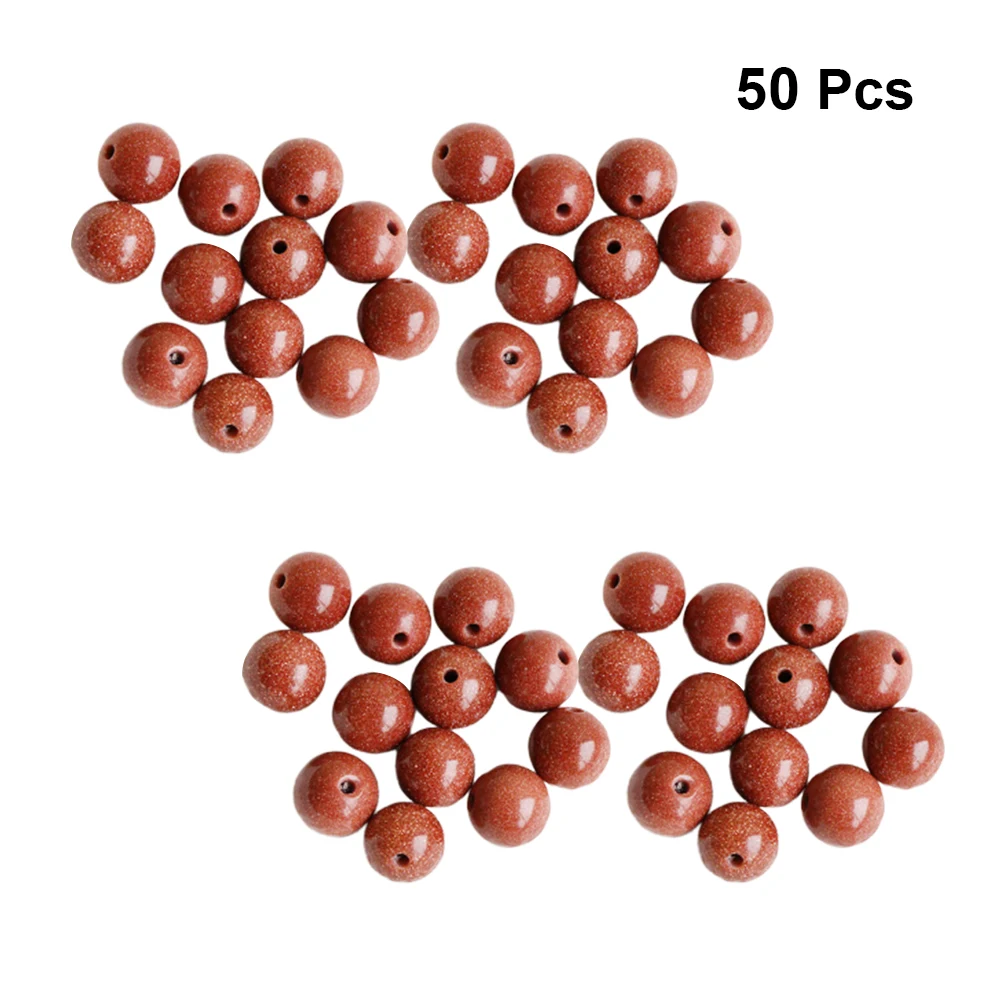 

50 шт. винтажные бусины, прочные бусины для изготовления ювелирных изделий, аксессуары из бисера «сделай сам», для браслетов, ожерелий, гладкие 8 мм, материалы из бисера «сделай сам»