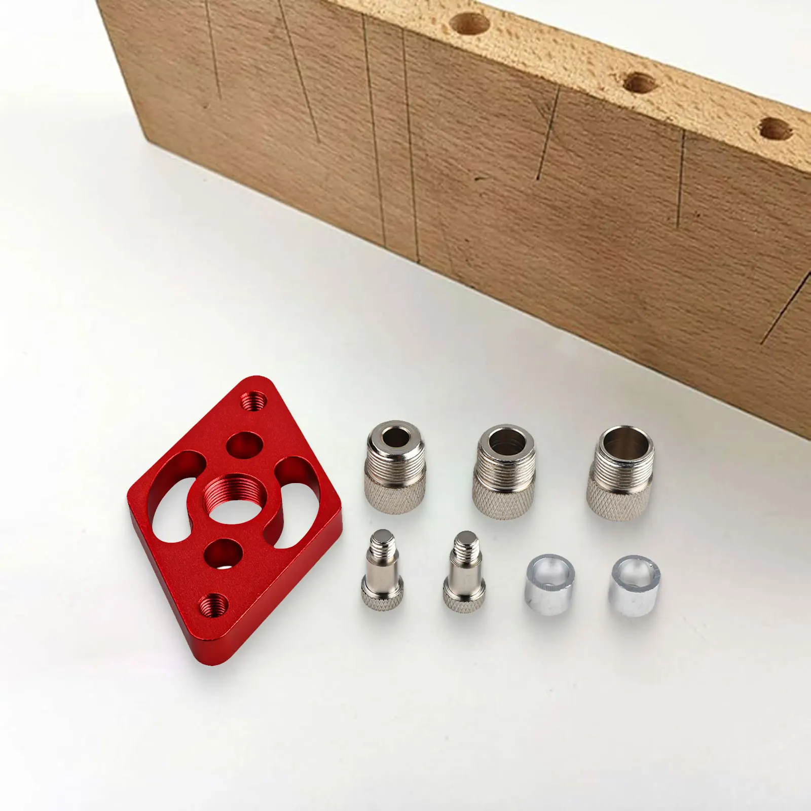 Aluminum Alloy Tool Dowel Jig Quick Cleaning Rustproof Versatile Application Wear-resistant For Drilling Projects