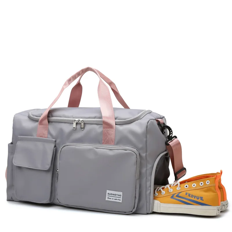 Sacs de sport étanches pour femmes, sacs de voyage à main, grande capacité, week-end, voyage de nuit, bagages de sport, fitness, yoga