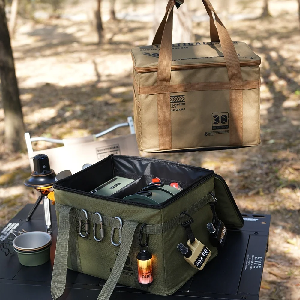 

30L Folding Storage Box Camping Picnic Bag Storage Container Tableware Kitchenware Outdoor Tactical Storage Bag Camping Gear
