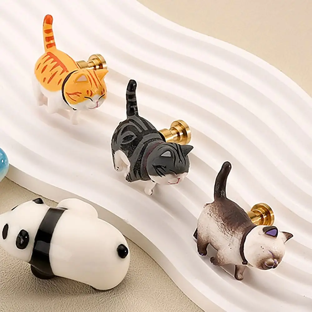 Cartoon Cat Drawer Handle Resin Drawer Pull Modern Cabinet Handle Durable Wardrobe Handle Cupboard Handle Furniture Hardware