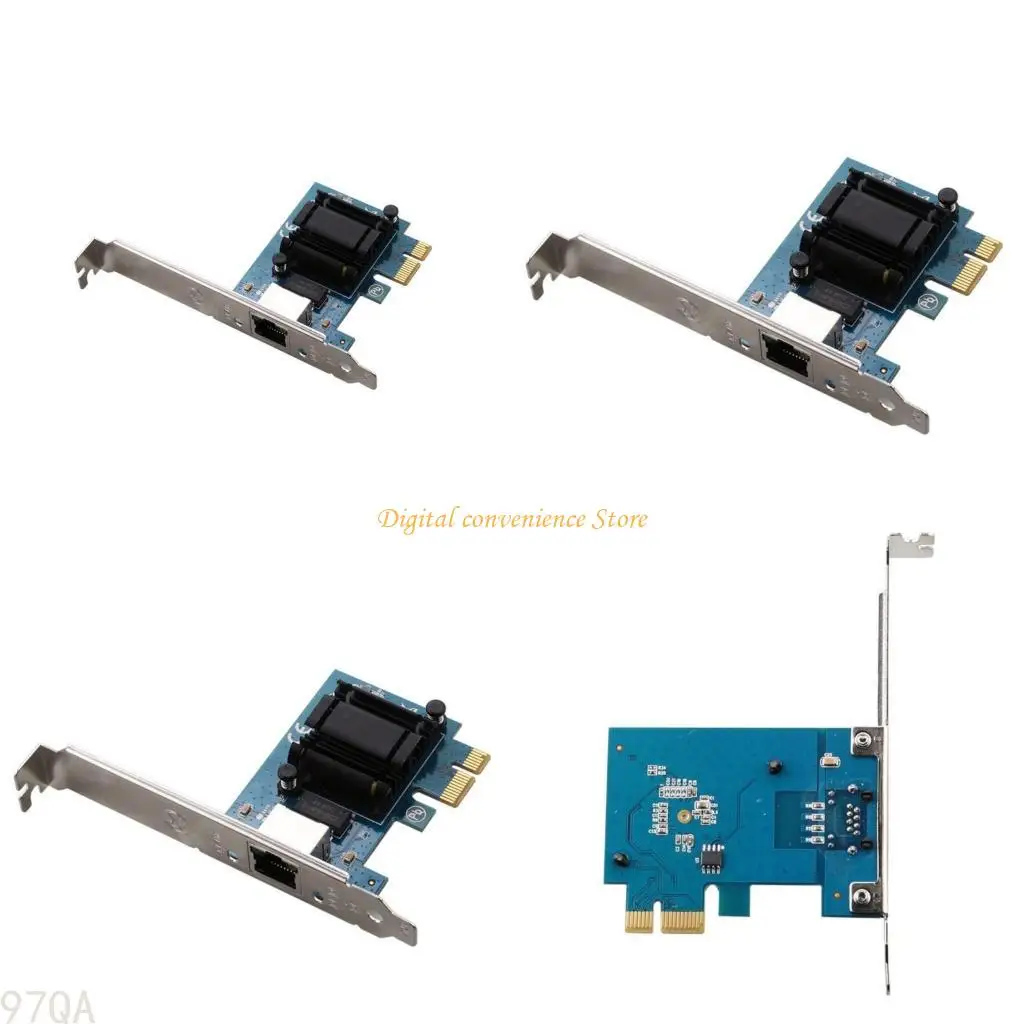 

97QA RTL8125B PCIE to RJ45 Gigabit Ethernet LAN Networking Card 10/100/1000/25000M