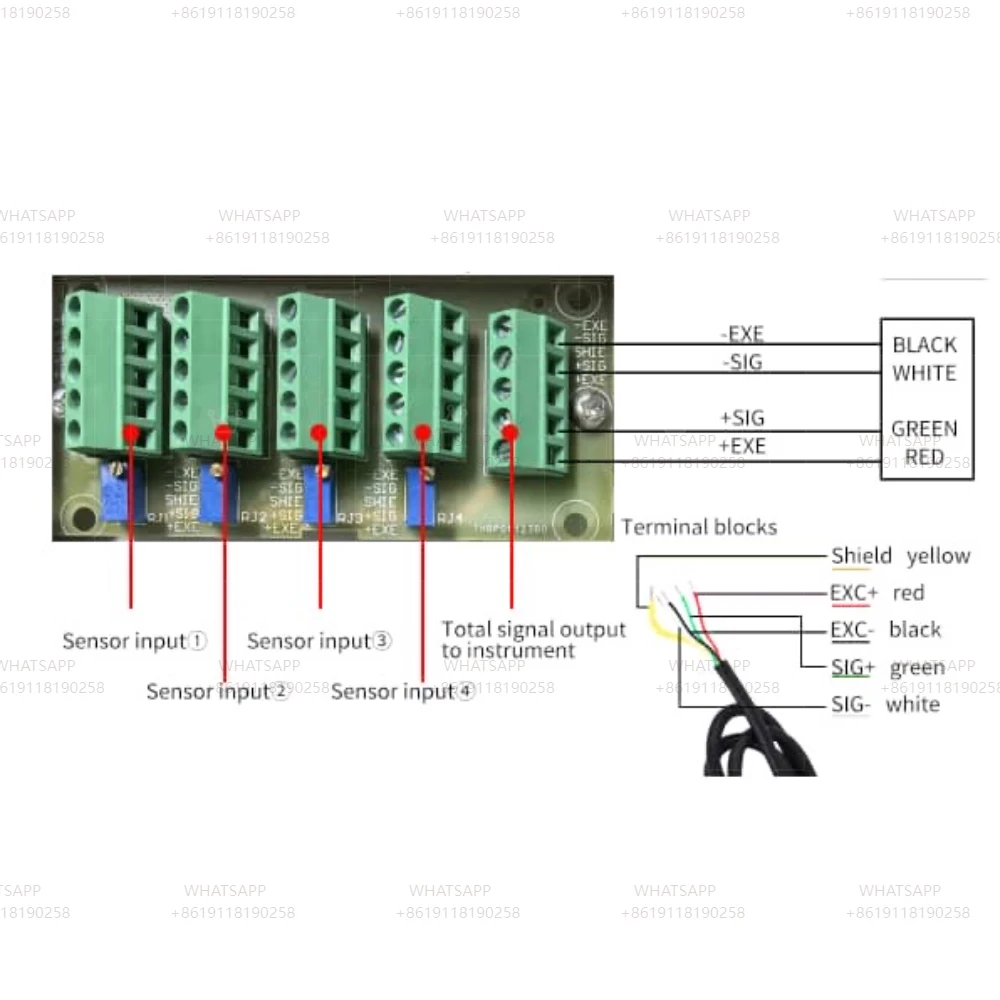Balança resistente de 500kg-30T, kit de pesagem DIY para indústria de gado de veículos, caminhões, com display LED HD e sensores YCZ-320