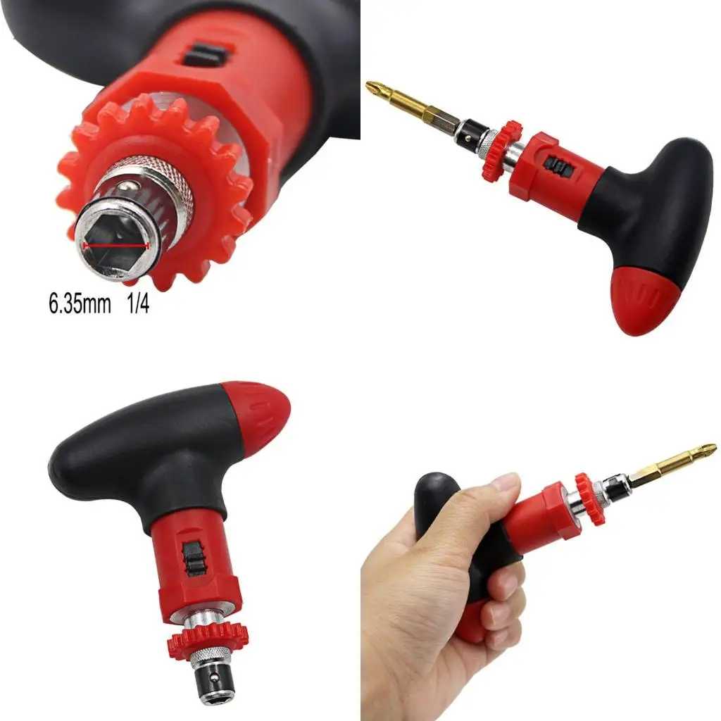 

Manual for T Type Ratchet Screwdriver Quick Bolt Driver Batch 6.35 mm Rotate For high quality,New Year Gift