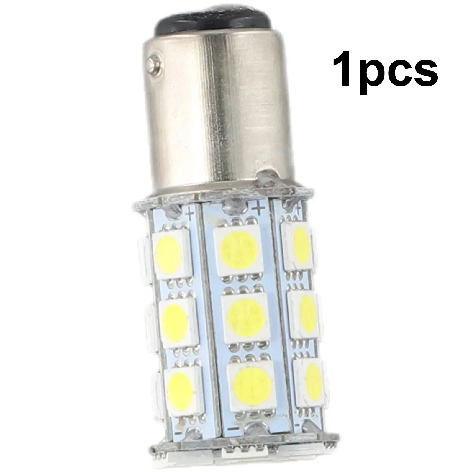 1Pcs White 27-SMD BA15D Cabin Marine Boat LED Inner Lights Bulbs Everyone Works Flawless And Gives Off A More Natural White Ligh