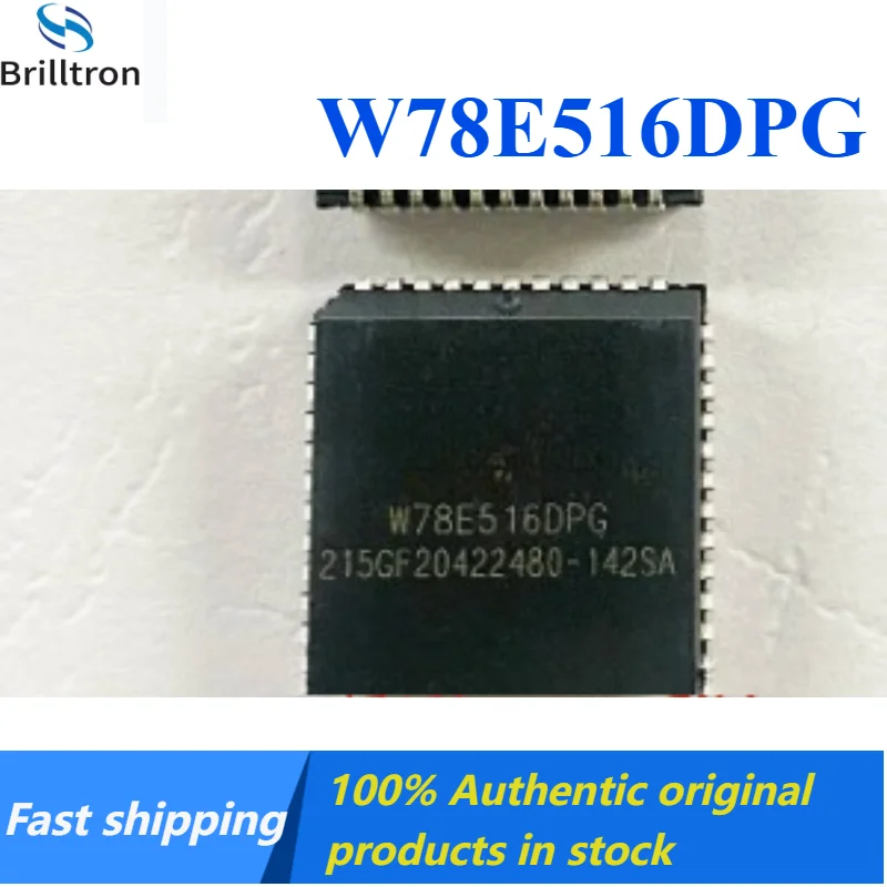 1-5PCS W78E516DPG, W78E516D, W78E516 Microcontroller PLCC44 Brand New Original in Stock , Fast Shipping.