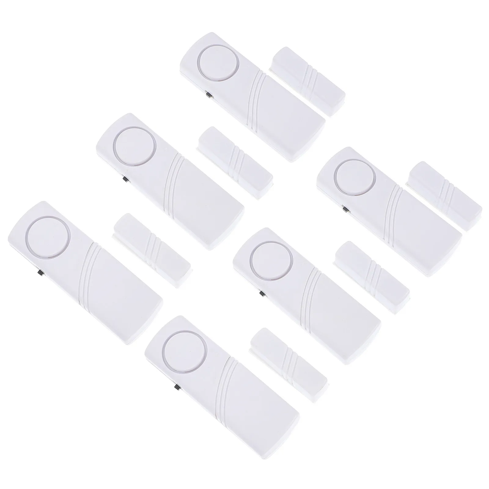 

6Pcs Door Window Magnetic Alarm Wireless Sound Alarm for Home Office Garage Apartment Hotel Compact Easy Install Reliable Loud