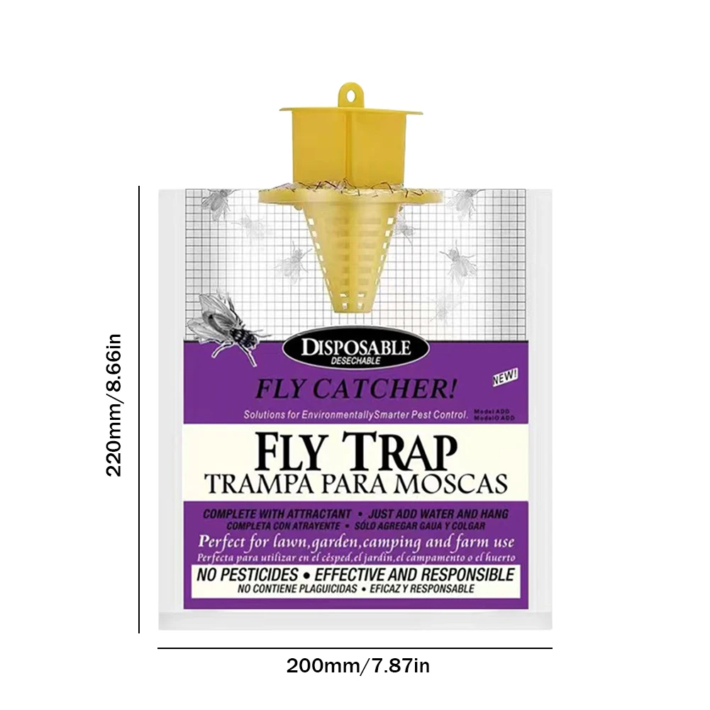 10-1Pcs Disposable Mosquito Traps Catcher Non-toxic Hanging Flies Bag Traps Water-soluble Harmless Bug Killer Pest Control Tools