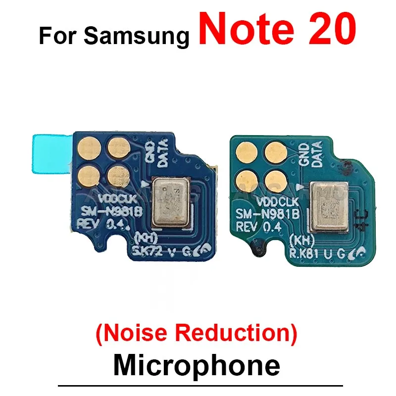 1Pcs Noise Reduction Microphone For Samsung Galaxy Note 20 Ultra 20+ S20 Plus S20U Top Mic Board Replacement Repair Parts