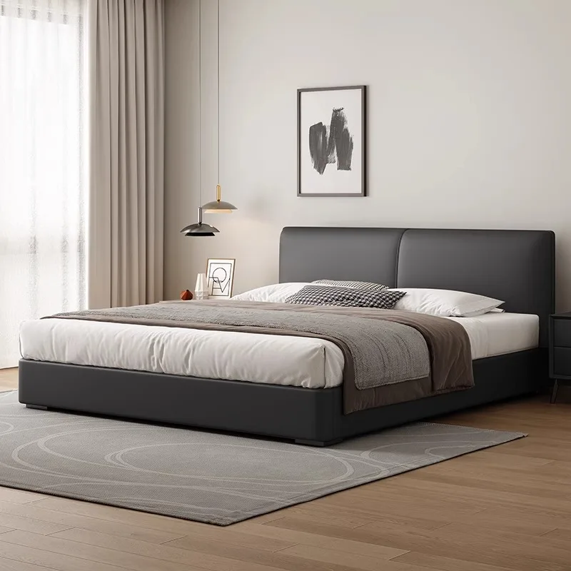 

Design Reading Bed Organizer Aesthetics Japanese European Modern Cheap Bed Comfortable Fashionable Cama De Casal Home Furniture