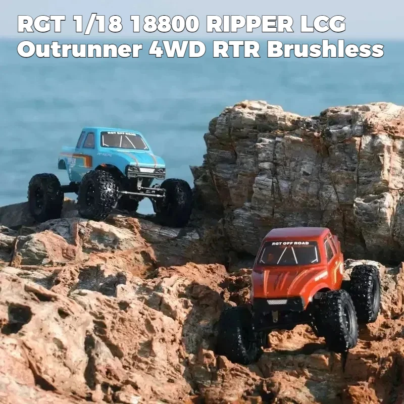 

Радиоуправляемая модель внедорожника RGT 1/18 18800 RIPPER LCG Outrunner 4WD RTR с бесщеточным двигателем, электрическая, для взрослых и детей