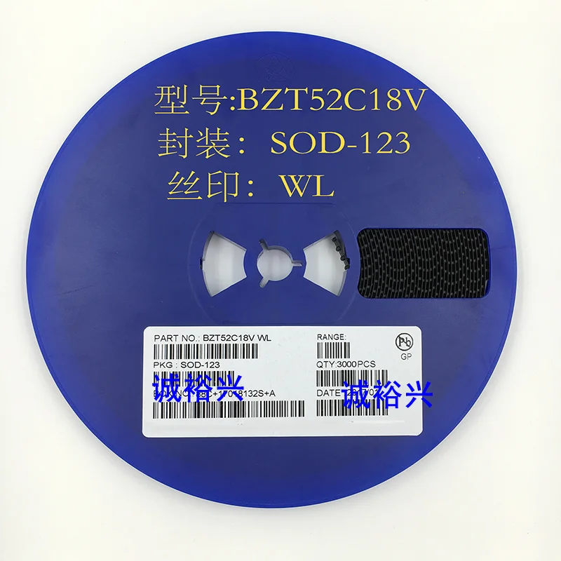 

BZT52C18V WL SOD-123，100PCS，Zener Diode