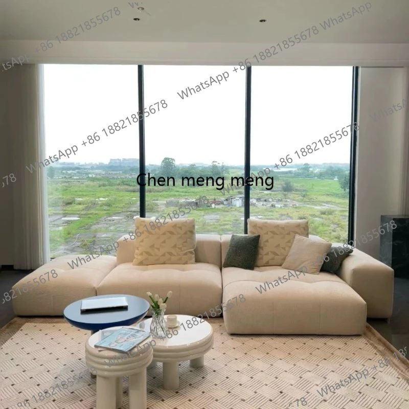 

Итальянские модульные диваны-пуфы из вельвета, напольные, в скандинавском современном стиле, секционные, для гостиной, ленивые, акцентные, 2025 Divano Letto Furniture