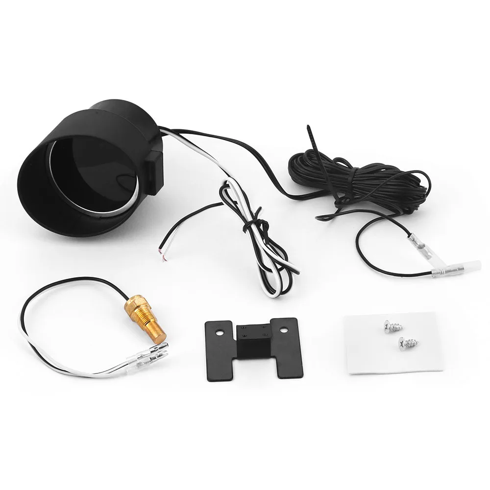 

2 in 1 LCD Digital Car 12V Water Temperature Gauge 1-99 Celsius+10-24V Voltmeter Blue light With 1/8NPT Temp Sensor