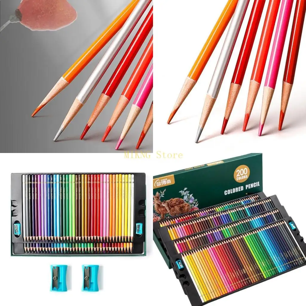 48/72/120/150/200 Colors Oily Colored Pencils Paint Brush Pencil for Adult Coloring Books Doodling Sketching best sale