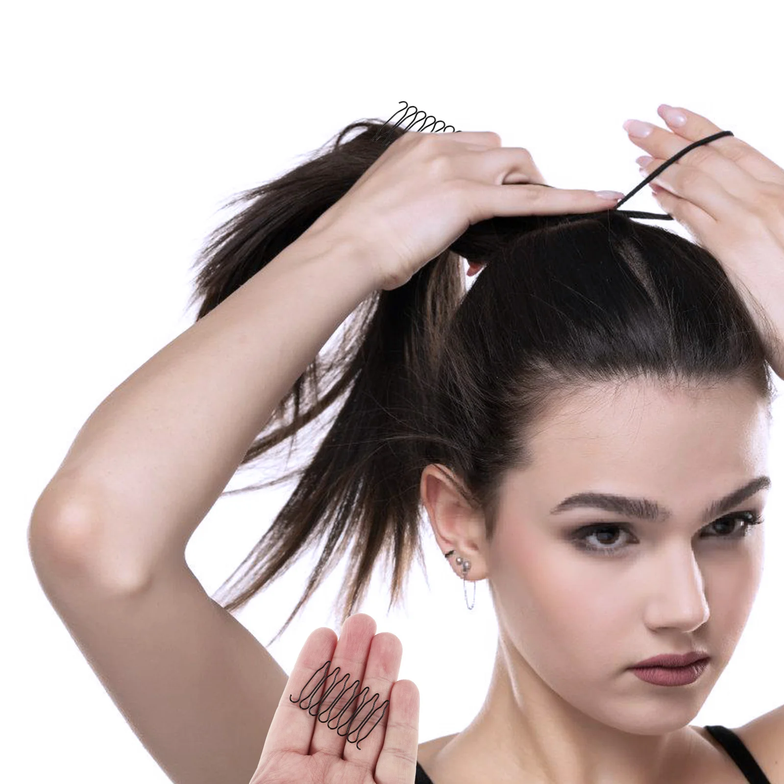 

40Pcs Hair Finishing Fixer Comb U Shape Metal Wire Hair Accessories Mini Bangs Holders Portable Updo Styling Tool Invisible