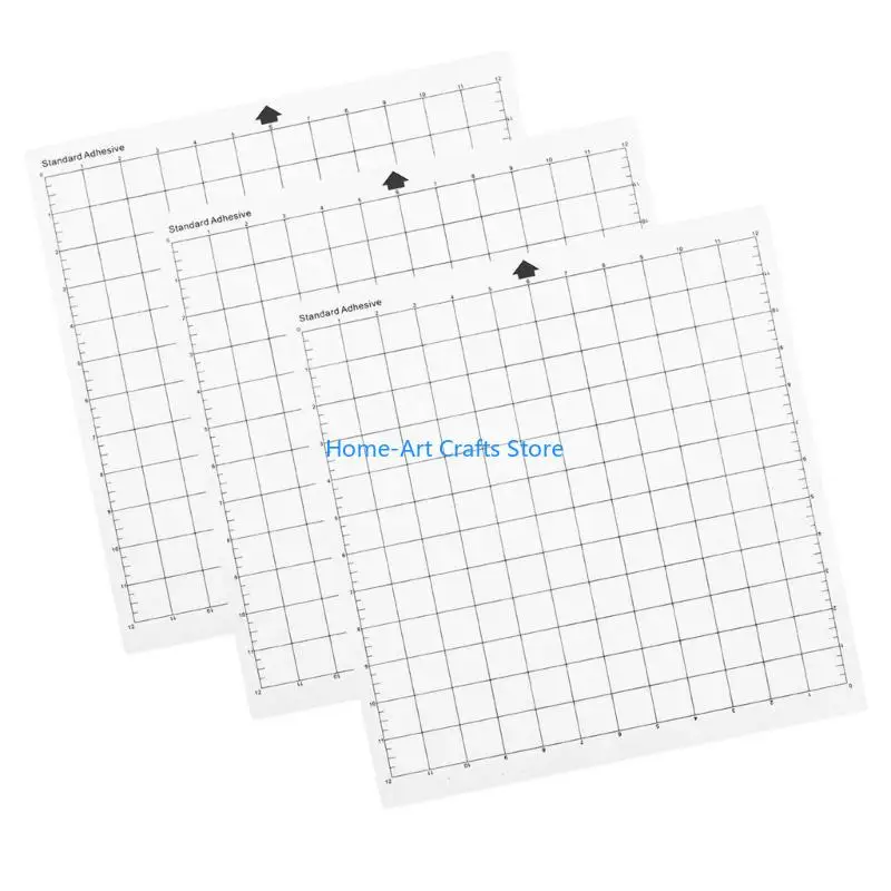Y3NA 3 Sheets Cutting Mats for Silhouettes Cameo Adhesive Quilting Cricket Cut Mats view 4