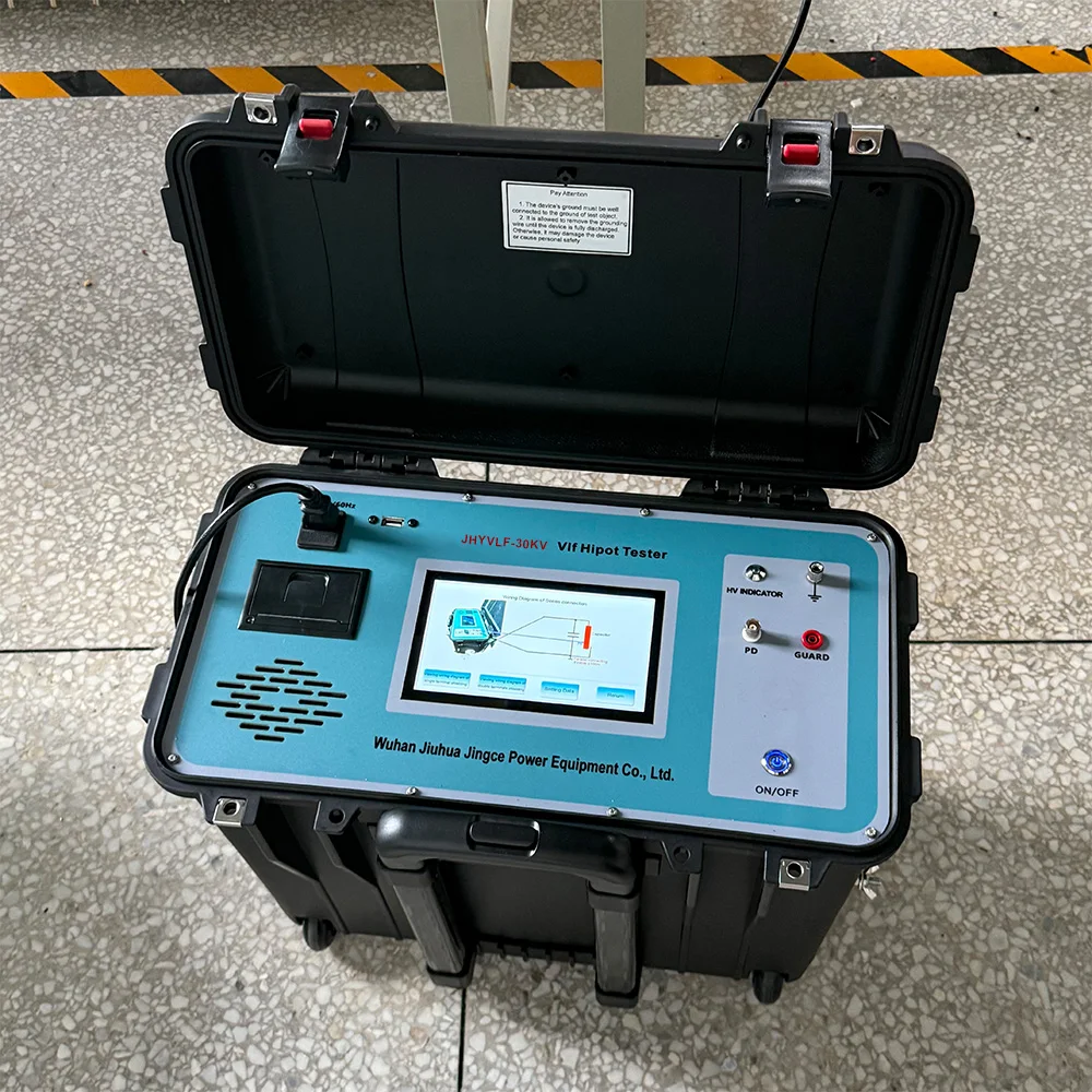 0.1KV AC Voltage Large Screen Color Touch Screen 30KV Integrated Ultra-low Frequency High Voltage Generator VLF Hipot Tester