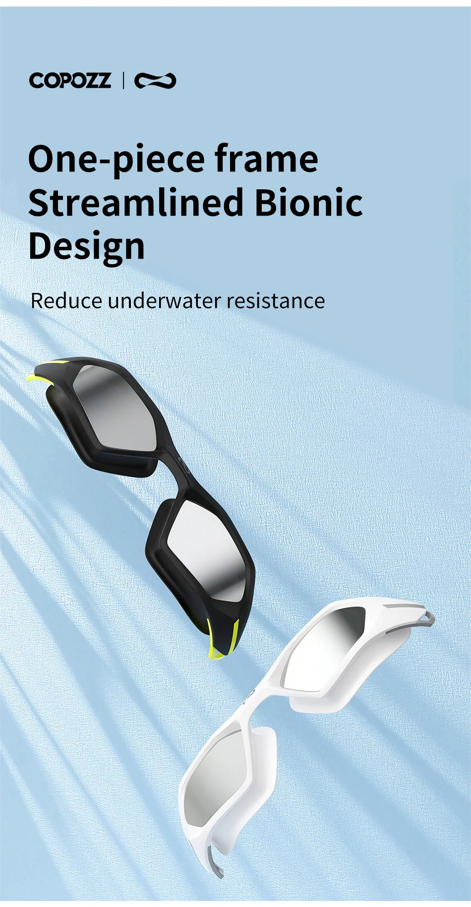 Professionelle Schwimmbrille VISTEX Importierte Antibeschlag-wasserdichte UV-Schutz-Silikagel-Tauchbrille Wettkampfbrille – Detail 3