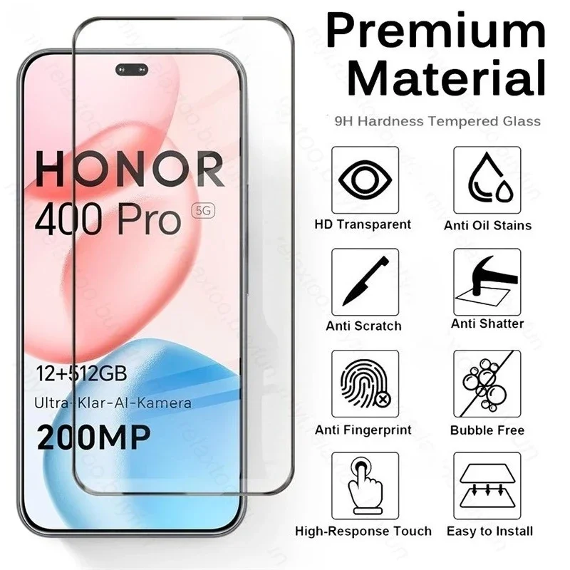 2To1 9D زجاج واقي لهاتف Honor 400 Pro 5G حافظة كاميرا منحنية واقي شاشة على Honor400Pro Honor400 Pro Honar Honer 400Pro #2