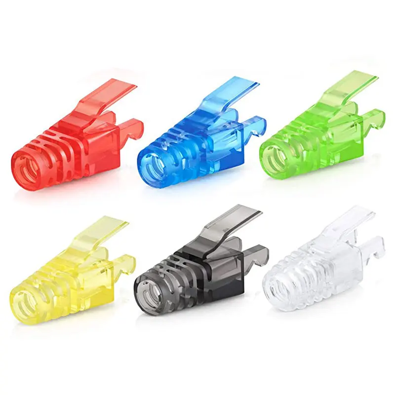 ZoeRax Kolorowe Osłonki Odciążające Napięcie na Złącza RJ45 CAT6 do Standardowych Kabli Ethernet CAT6, Osłonki na Złącza Kabli LAN — zdjęcie 2