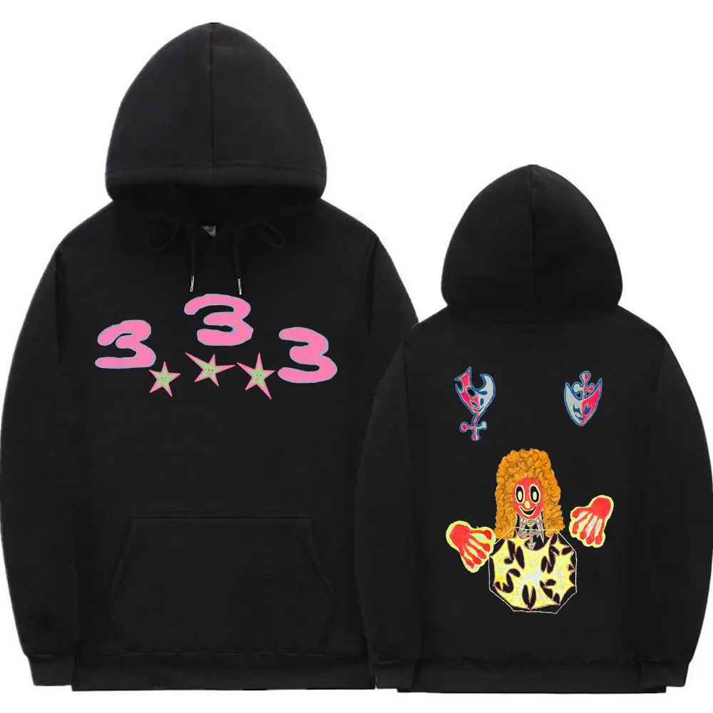 Bladee 333 Hip Hop Trend Skate Ablauf Gang Hoodie Tops Unisex Hipster Casual Sweatshirt Männer Frauen Mode Künstlerischen Sinn Hoodies – Detail 14