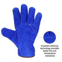 ANDELI 1 Pair Welding Gloves Wear-resistant Anti-Heat Work Safety Gloves For Welding Metal Hand Tools