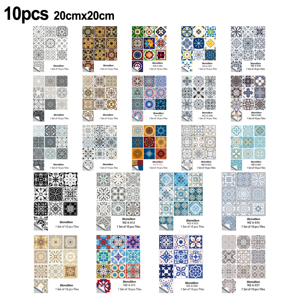 Kitchens Laundry Rooms Tile Stickers Tiling 20x20 Cm 3D Bathroom Walls For Indoor For Smooth Walls Gel