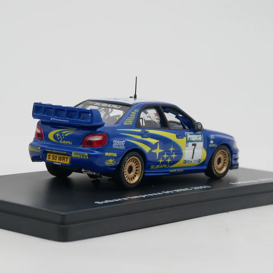 Ixo 1:43 Scale Diecast Alloy Subaru Impreza S9 WRC 2003 Toys Cars Model Classics Nostalgia Adult Gifts Souvenir Static Display